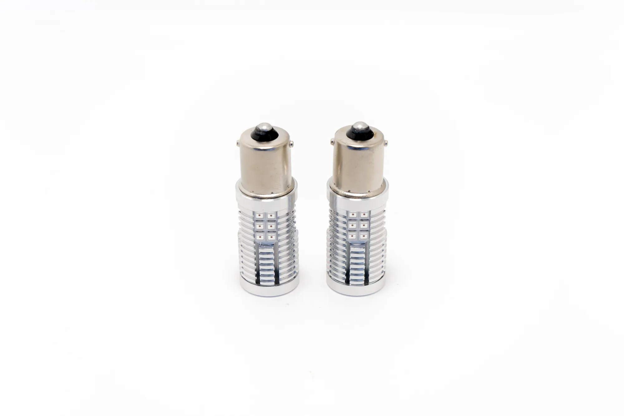 BA15S (1156) RED LED BULB (PAIR)