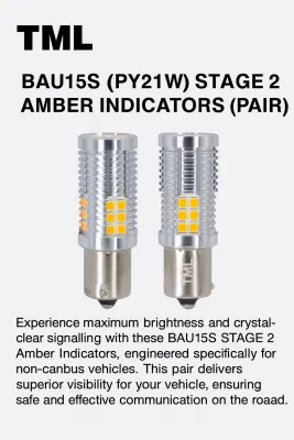 BAU15S (PY21W) STAGE 2 AMBER INDICATORS (PAIR)