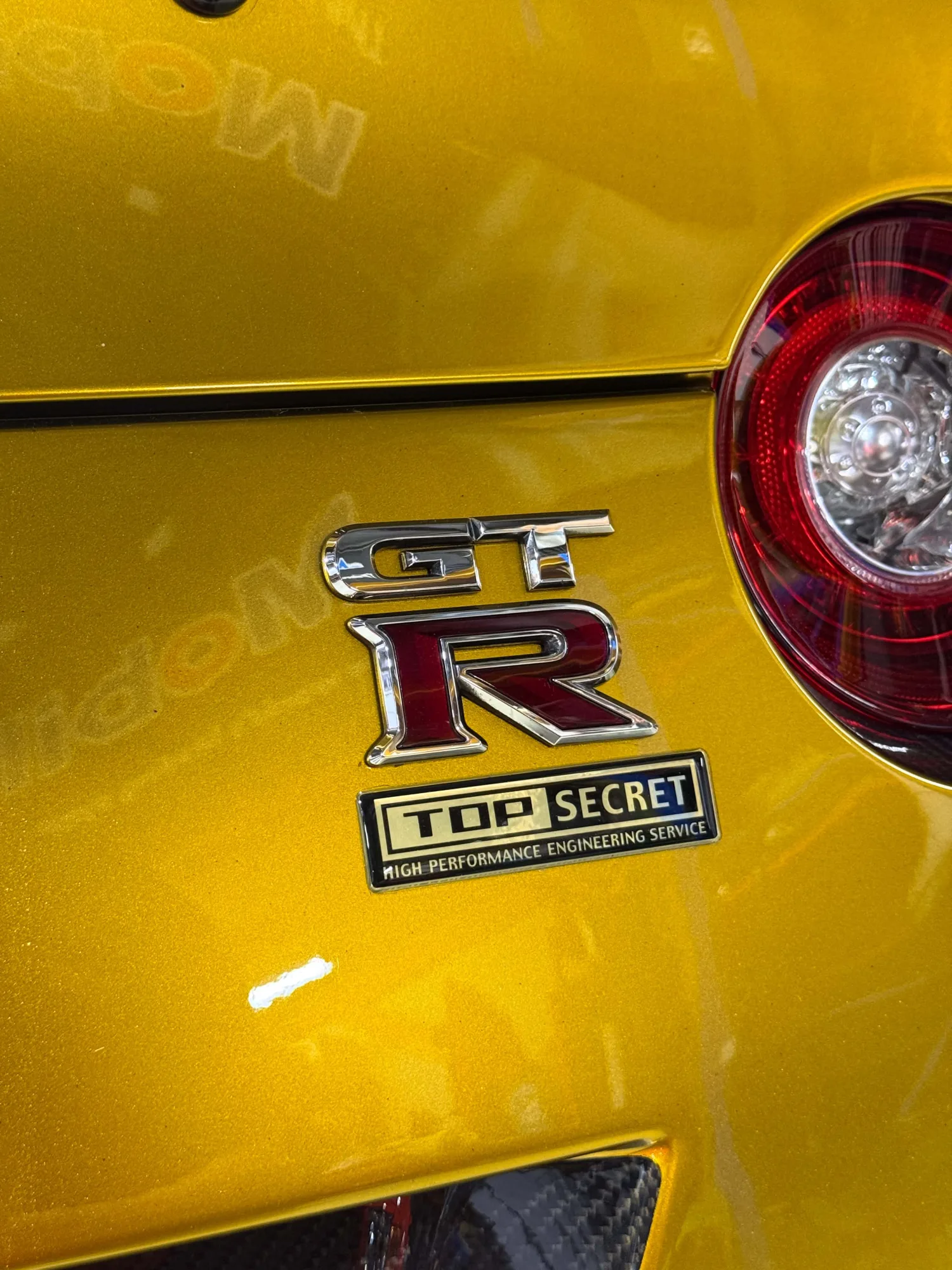 Top Secret Gold R35 GTR Visits Millennium Lighting